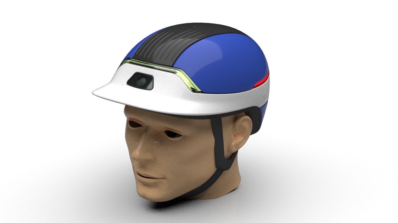 Man wear a helmet